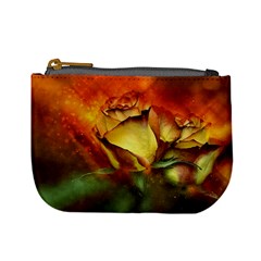 Rose Flower Petal Floral Love Mini Coin Purse by Sapixe