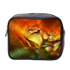 Rose Flower Petal Floral Love Mini Toiletries Bag (two Sides) by Sapixe