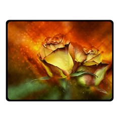 Rose Flower Petal Floral Love Double Sided Fleece Blanket (small)  by Sapixe