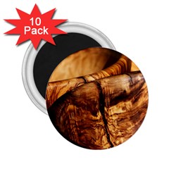 Olive Wood Wood Grain Structure 2 25  Magnets (10 Pack)  by Sapixe