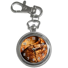 Olive Wood Wood Grain Structure Key Chain Watches by Sapixe