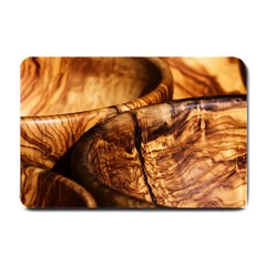 Olive Wood Wood Grain Structure Small Doormat  by Sapixe