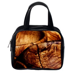 Olive Wood Wood Grain Structure Classic Handbag (one Side) by Sapixe