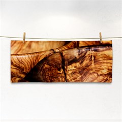 Olive Wood Wood Grain Structure Hand Towel by Sapixe