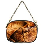 Olive Wood Wood Grain Structure Chain Purse (Two Sides) Front