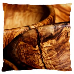 Olive Wood Wood Grain Structure Large Flano Cushion Case (two Sides) by Sapixe