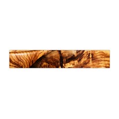 Olive Wood Wood Grain Structure Flano Scarf (mini) by Sapixe