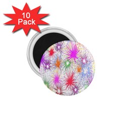 Star Dab Farbkleckse Leaf Flower 1 75  Magnets (10 Pack)  by Sapixe