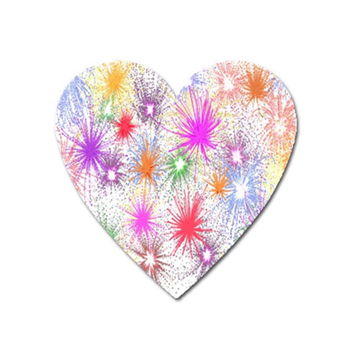 Star Dab Farbkleckse Leaf Flower Heart Magnet