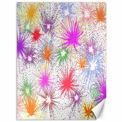 Star Dab Farbkleckse Leaf Flower Canvas 36  X 48  by Sapixe