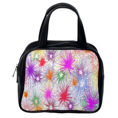 Star Dab Farbkleckse Leaf Flower Classic Handbag (one Side) by Sapixe