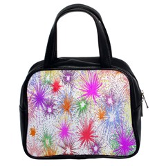 Star Dab Farbkleckse Leaf Flower Classic Handbag (two Sides) by Sapixe