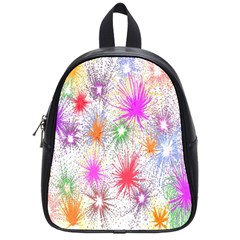 Star Dab Farbkleckse Leaf Flower School Bag (small) by Sapixe