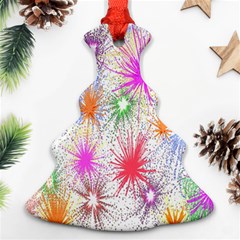 Star Dab Farbkleckse Leaf Flower Ornament (christmas Tree)  by Sapixe