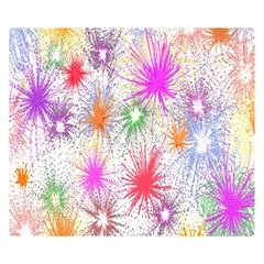 Star Dab Farbkleckse Leaf Flower Double Sided Flano Blanket (small)  by Sapixe