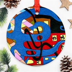 Creativeness Art Illustration Ornament (round) by Sapixe