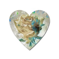 Rose Flower Petal Love Romance Heart Magnet by Sapixe