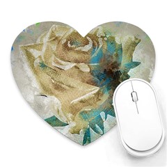 Rose Flower Petal Love Romance Heart Mousepads by Sapixe