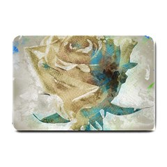 Rose Flower Petal Love Romance Small Doormat  by Sapixe