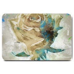 Rose Flower Petal Love Romance Large Doormat  by Sapixe