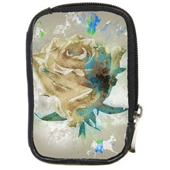 Rose Flower Petal Love Romance Compact Camera Leather Case by Sapixe