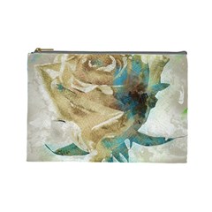 Rose Flower Petal Love Romance Cosmetic Bag (large) by Sapixe