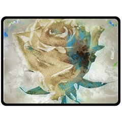 Rose Flower Petal Love Romance Fleece Blanket (large)  by Sapixe