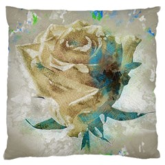 Rose Flower Petal Love Romance Large Flano Cushion Case (one Side) by Sapixe