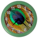 Bird Feather Background Nature Color Wall Clock Front