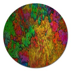 Background Color Template Abstract Magnet 5  (round) by Sapixe