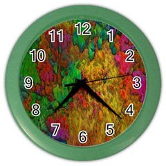 Background Color Template Abstract Color Wall Clock by Sapixe