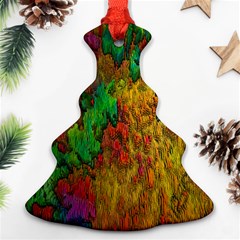 Background Color Template Abstract Christmas Tree Ornament (two Sides) by Sapixe