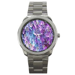 Background Peel Art Abstract Sport Metal Watch by Sapixe