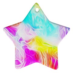 Background Drips Fluid Colorful Ornament (star) by Sapixe