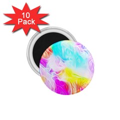 Background Drips Fluid Colorful 1 75  Magnets (10 Pack)  by Sapixe