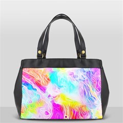 Background Drips Fluid Colorful Oversize Office Handbag by Sapixe