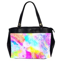 Background Drips Fluid Colorful Oversize Office Handbag (2 Sides) by Sapixe