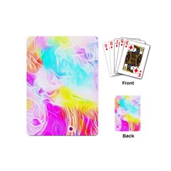 Background Drips Fluid Colorful Playing Cards (mini) by Sapixe