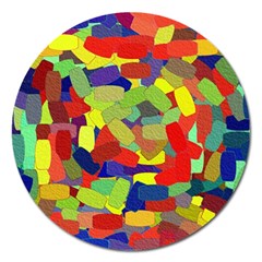 Abstract Art Structure Magnet 5  (round)