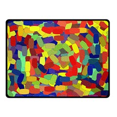 Abstract Art Structure Double Sided Fleece Blanket (small)  by Sapixe