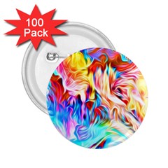 Background Drips Fluid Colorful 2 25  Buttons (100 Pack)  by Sapixe