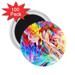 Background Drips Fluid Colorful 2 25  Magnets (100 Pack)  by Sapixe