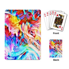 Background Drips Fluid Colorful Playing Cards Single Design by Sapixe