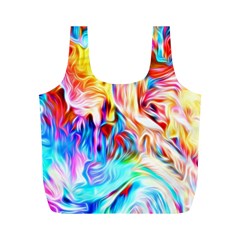 Background Drips Fluid Colorful Full Print Recycle Bag (m) by Sapixe