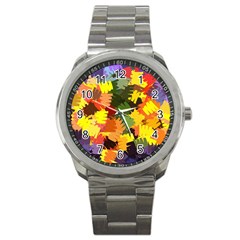 Mural Murals Graffiti Texture Sport Metal Watch by Sapixe