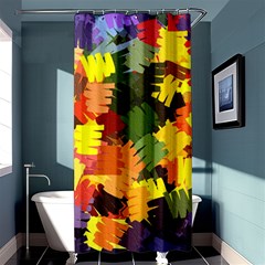 Mural Murals Graffiti Texture Shower Curtain 36  X 72  (stall)  by Sapixe