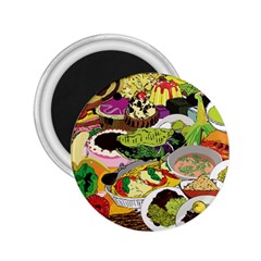 Eat Food Background Art Color 2 25  Magnets by Sapixe