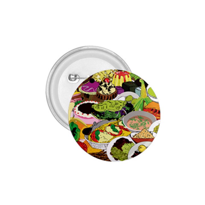 Eat Food Background Art Color 1.75  Buttons