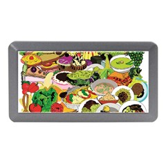 Eat Food Background Art Color Memory Card Reader (mini) by Sapixe