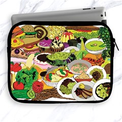 Eat Food Background Art Color Apple Ipad 2/3/4 Zipper Cases by Sapixe